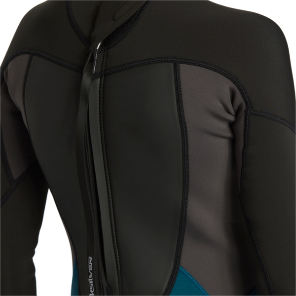 2026 Quiksilver Junior Prologue 3/2mm Back Zip Flatlock Wetsuit EQBW103121 - Midnight Turquoise